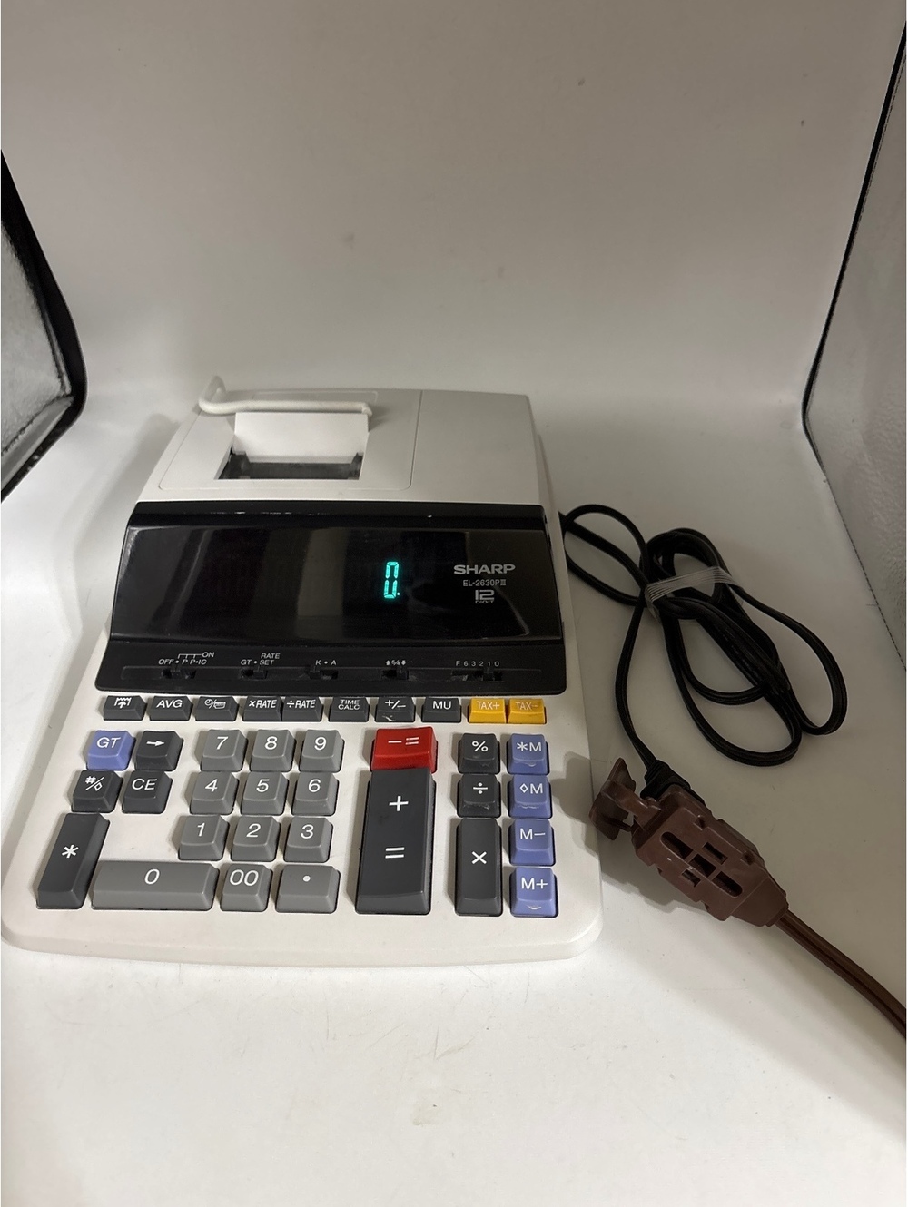 Sharp EL-2630PII Electronic Printing Calculator 12 Digit Paper Tape RETRO - Picture 6 of 6